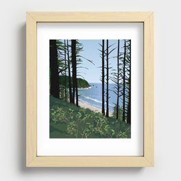 Oswald West State Park Oregon Coast Recessed Framed Print