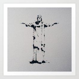 Splaaash Series - Jesus Cristo Ink Art Print