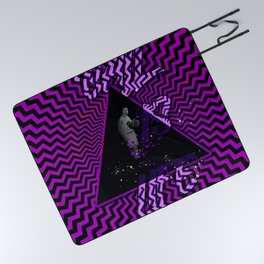 basketball design in purple Picnic Blanket