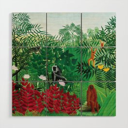 Henri Rousseau, Exotic, Artprints Wood Wall Art
