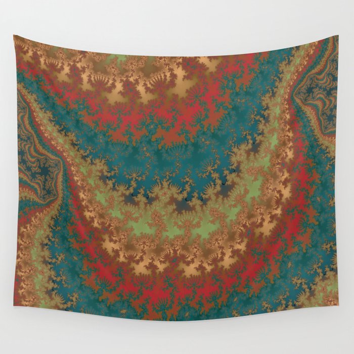 Fractal Layers Wall Tapestry