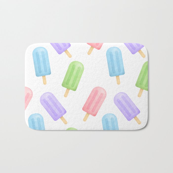 Popsicle Pattern Bath Mat