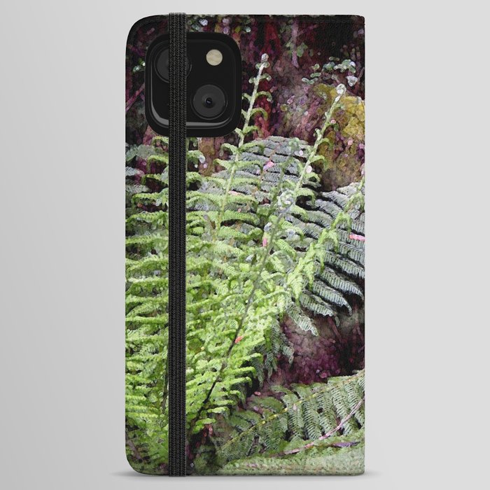 Rainforest Watercolour iPhone Wallet Case