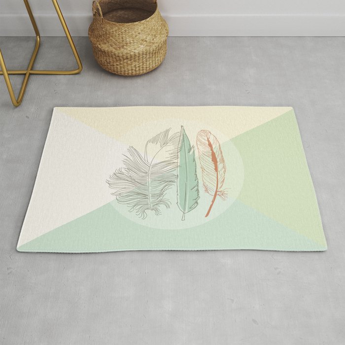 SHAPES & FEATHERS  Rug