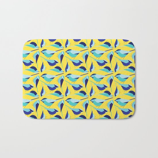Birds Meeting Bath Mat