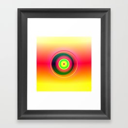 Inner Circle (Abstract Red and Yellow Design) Framed Art Print