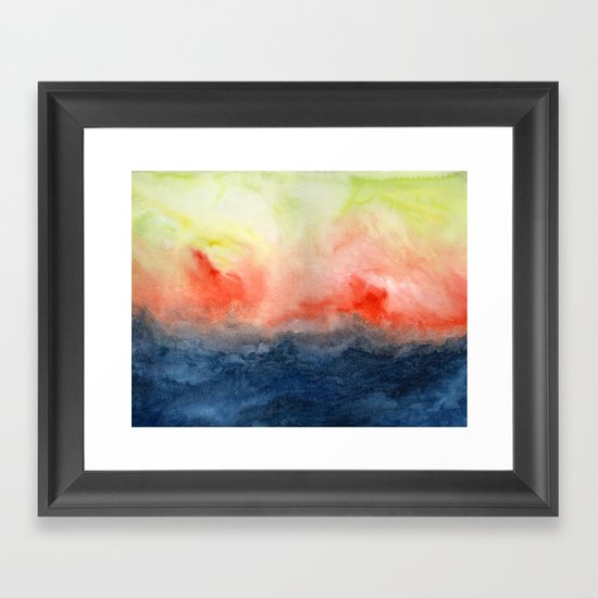 Brush Fire Framed Art Print