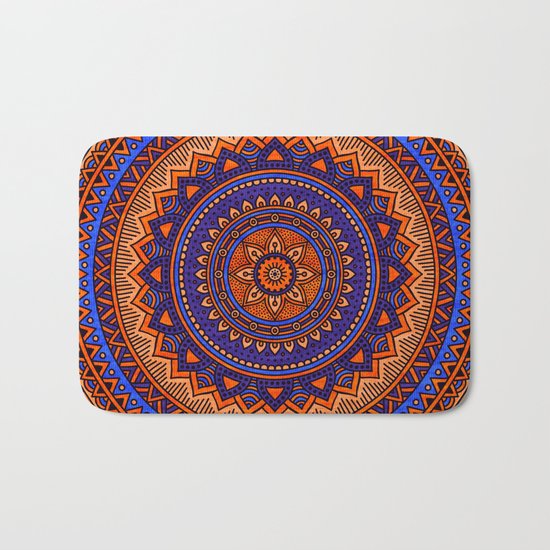 Hippie mandala 41 Bath Mat