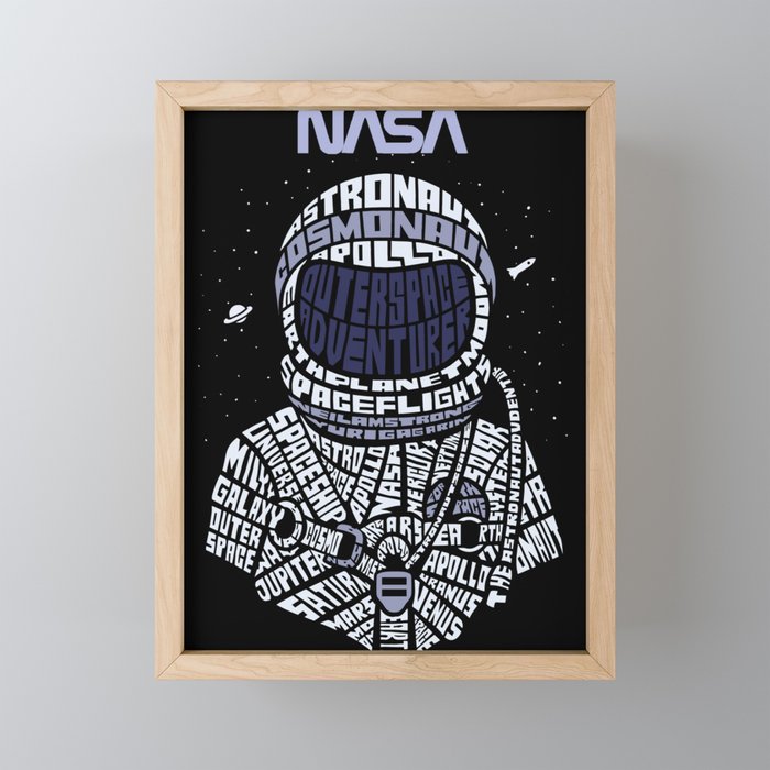Nasa  Astronaut Framed Mini Art Print