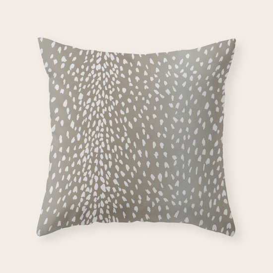 fawn throw pillow