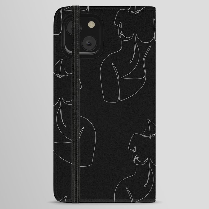 Curvalicious Night / nude female body art iPhone Wallet Case