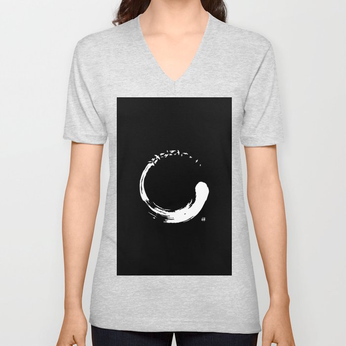 Zen Birds V Neck T Shirt