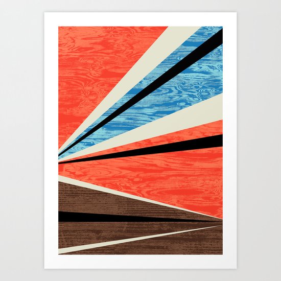 Graphic Woodgrain Art Print