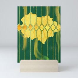 Green Yellow Geometric Mini Art Print