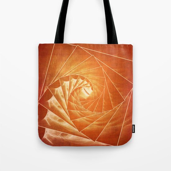 The Burning Eye Sees Spiral Tote Bag