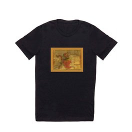 Mapa de la Republica de Colombia by Enrique Vidal (1912) T-shirt | Southamerica, Republica, Vintage, Drawing, Colombia, Colored Pencil, Map, Old, History, Antique 
