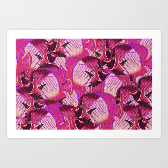 Crowd Fish 7 Art Print