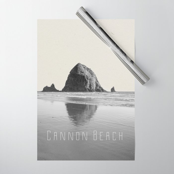 Cannon Beach Oregon | Minimalist  Wrapping Paper
