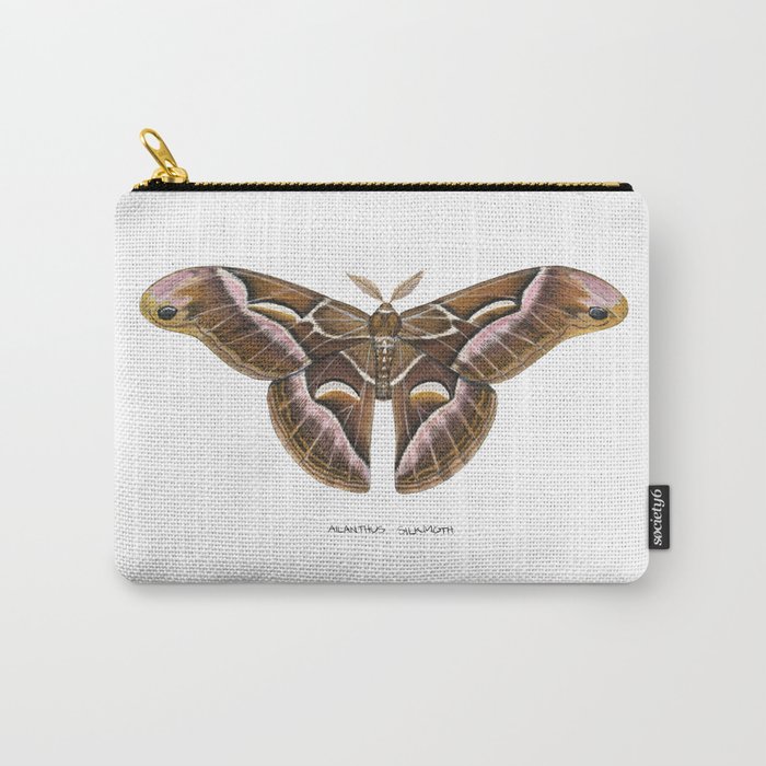 Ailanthus Silkmoth (Samia cynthia) Carry-All Pouch