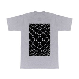 Tribute to Vasarely 3 -visual illusion- Dark version T Shirt | Opart, Mandala, Geometric, Geometrical, Symetric, Vasarely, Optica, Damier, Checked, Equipoise 