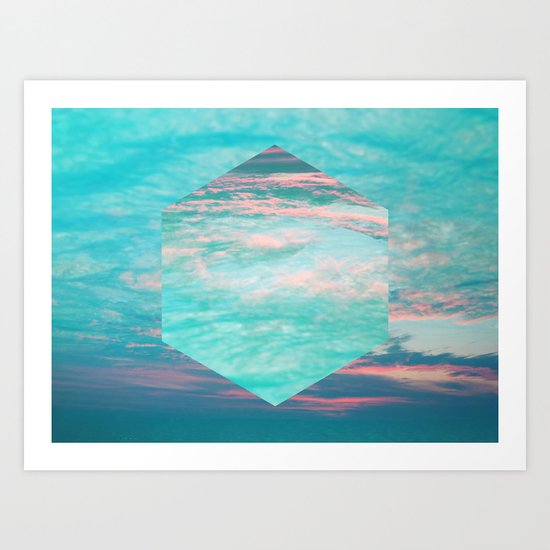 An underwater sunset Art Print