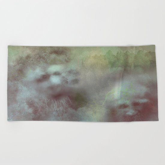 The ghosts of the cursed forest Beach Towel