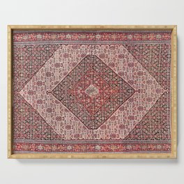 Sehna Antique Kurdish Persian Tribal Rug Print Serving Tray
