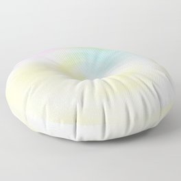 Pastel spin rainbow Floor Pillow