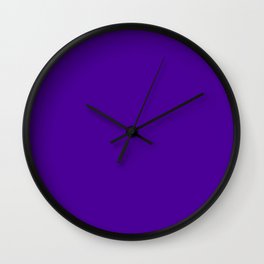 Space Battle Purple Wall Clock