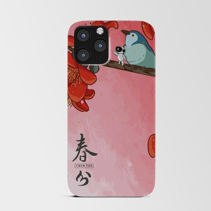 Red Hibiscus flower - Spring equinox season art  iPhone Card Case
