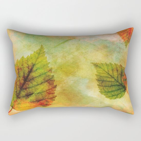 Colourful Leaves Rectangular Pillow