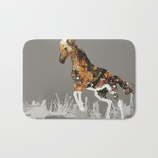 Ice Horse Bath Mat
