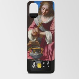 Saint Praxedis, 1655 by Johannes Vermeer Android Card Case