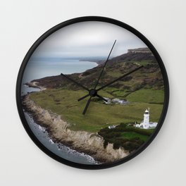 Isle of Wight Magical View #2 - St Catherine's Point & Lighthouse  Wall Clock