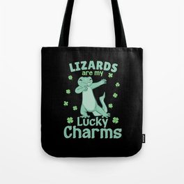 Lizards Are My Lucky Charms St Patrick's Day Tote Bag