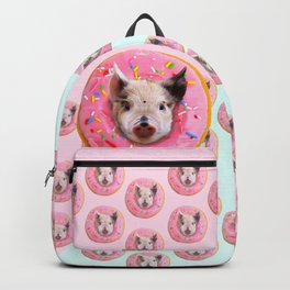 Pig Strawberry Donut Backpack