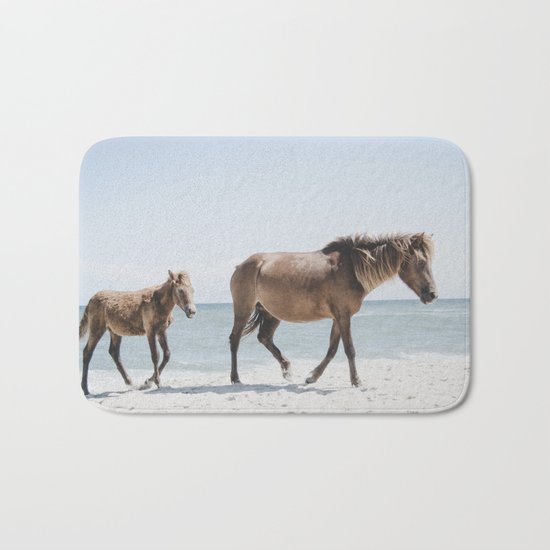 Horse Horse beach Bath Mat