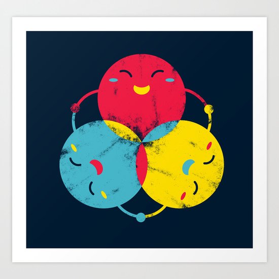 happy together Art Print