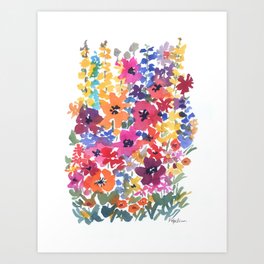 Bright Summer Garden Art Print