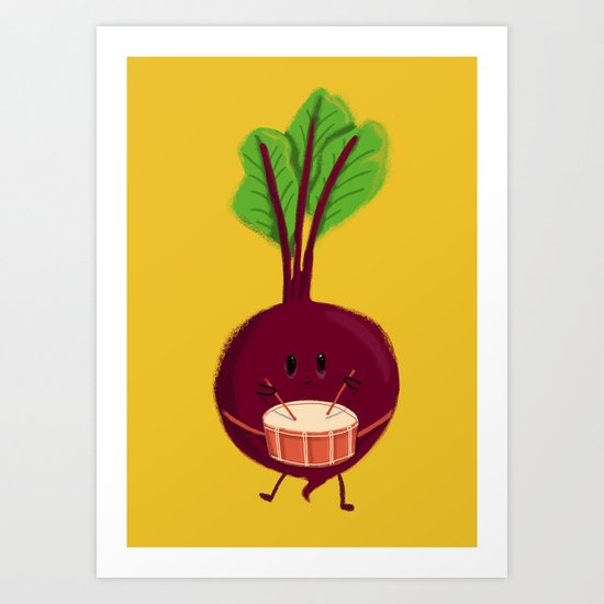 Beet's drum beat Art Print
