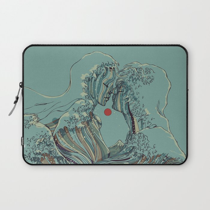 Kissing The Wave Laptop Sleeve
