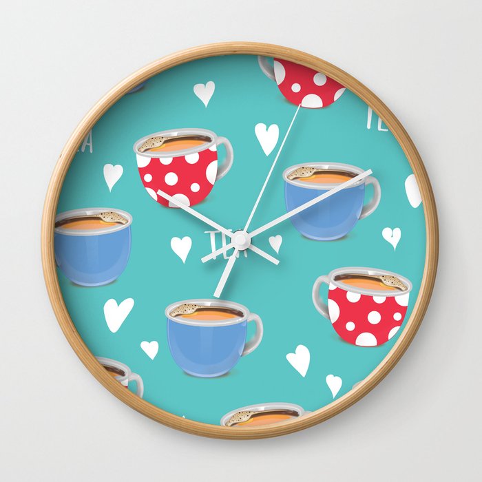 Love Tea Wall Clock