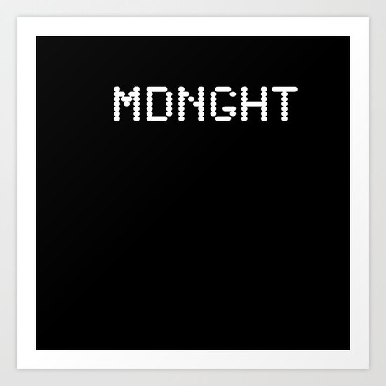 Midnight (BLCK #6) Art Print