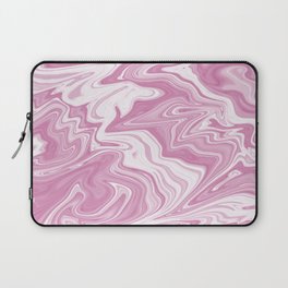 Pink Liquid Marble Swirls Laptop Sleeve