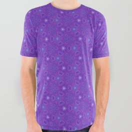Purple Pattern All Over Graphic Tee