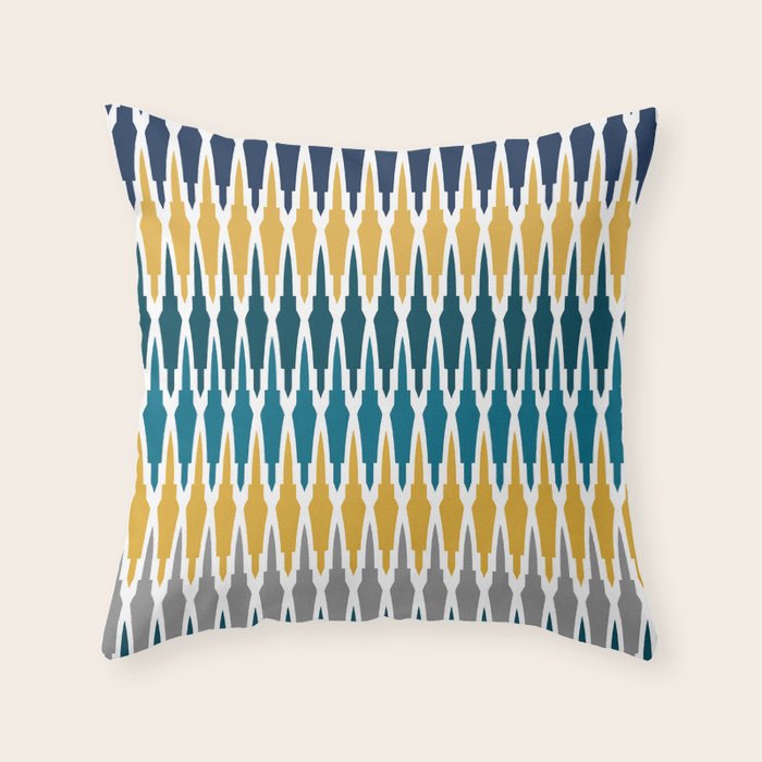 Teal yellow throw pillows discount