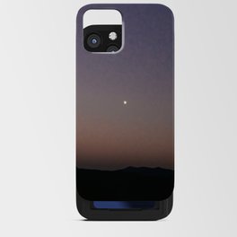 Twilight Moon over the Mountain | Nature and Landscape Photography iPhone Card Case