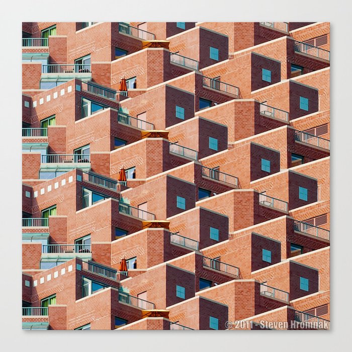 A Study of Balconies Canvas Print