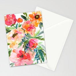 bouquet of huge peonies Stationery Card