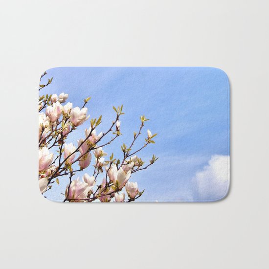 Magnolia In The Sky Bath Mat